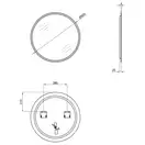 Зеркало Qtap Virgo R800 с LED-подсветкой QT1878250680W