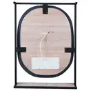Зеркало Qtap Taurus 800х850х140 Black/Whitish oak с LED-подсветкой QT2478ZP600BWO