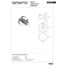104106025 NEO: гачок,нерж Bemeta Чехія (104106025)
