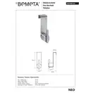 104106153 NEO: гачок підвісний,нерж Bemeta Чехія (104106153)