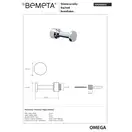 Гачок 104206023 Omega 15x35 mm Bemeta Чехія