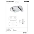 Планка з гачками Omega (104405202), Bemeta