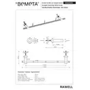 Тримач 134504222 RAWELL з гачками на радіатор Bemeta Чехія