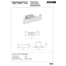 135006032 VIA: гачок подвійний  Bemeta Чехія (135006032)