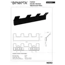 135105210 Nero: Планка з 4-ма гачками Bemeta Чехія (135105210)