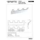 Гачок 139105212 Solo на 4-ри позиції Bemeta Чехія