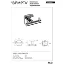 154106032 Tasi:гачок подвійний Bemeta Чехія (154106032)