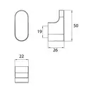 Крючок Emco Flow, хром (277500100)