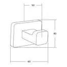 Крючок для полотенец MEXEN ASIS BLACK (MEX-7017635-70)