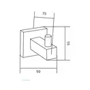 Крючок для полотенец MEXEN 01 CHROME (MEX-7020635-00)