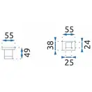 Крючок для полотенец REA ERLO 03 CHROM (REA-80006)