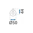 Гачок вішалка для рушника REA MIST 03 BLACK чорний (REA-80022)