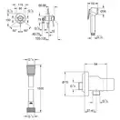 Grohe BauClassic Комплект гігієнічного душу, хром (UA202606QF)