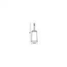 CA25251-Canova-щітка для туалету підлогова біла кераміка-хром Bagno&Associati (CA25251)