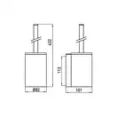 Ёршик подвесной Emco System 02, хром (351500100)