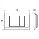 Кнопка смыва для инсталляции MEXEN FENIX 01 CHROME MATT (MEX-600102)