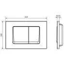 Кнопка смыва для инсталляции MEXEN FENIX 10 XS CHROME MATT (MEX-601002)