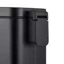 Відро для сміття з плавним закриттям прямокутне Mixxus Premium Quadro-TC0105 Black 5 л колір чорний (MI7061)