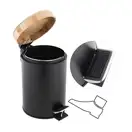 Корзина для мусора YOKA BIN BLACK BAMBOO 3л. для ванной комнаты (CH.BIN-BLK)