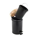 Корзина для мусора YOKA BIN BLACK BAMBOO 3л. для ванной комнаты (CH.BIN-BLK)