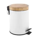 Корзина для мусора YOKA BIN WHITE BAMBOO 3л. для ванной комнаты (CH.BIN-WHT)
