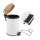 Корзина для мусора YOKA BIN WHITE BAMBOO 3л. для ванной комнаты (CH.BIN-WHT)