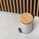 Корзина для мусора YOKA BIN WHITE BAMBOO 3л. для ванной комнаты (CH.BIN-WHT)