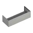 Тумба с алюминиевой конструкцией для керамической столешницы 121 x 48 х h37,5 см Catalano Horizon, Satin cement (5M12550CS) фото 1 Aquada.com.ua