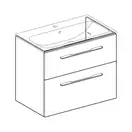 Тумба под раковину Geberit Selnova Square, slim rim 80 см, орех тёмный 501.210.00.1