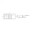 Кухонна мийка A-Point 180 (1.146.141.50) Moonlight grey 50, Axis Group