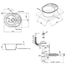 Кухонная мойка Qtap CS 6151 Beton (QT6151BET502)