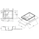 Кухонная мойка Qtap CS 6250 Black (QT6250BLA404)