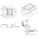 Кухонная мойка Qtap CS 7449 White (QT7449WHI650)