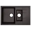 Кухонная мойка с дополнительной чашей Qtap CS 7648 Coffee (QT7648COF551)