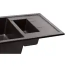 Кухонная мойка с дополнительной чашей Qtap CS 7648 Coffee (QT7648COF551)