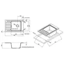 Кухонная мойка Qtap CS 7751 Grey (QTCS7751GRE)