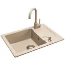 Кухонна мийка REA NILS BEIGE набір 5в1 (ZLE-00102)