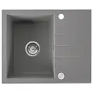 Гранитная кухонная мойка REA NORTH GREY серая (ZLE-00128)