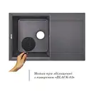 Lidz BLA-03 Кухонная мойка, черная (LIDZBLA03790495230)