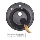 Lidz D510/200 BLA-03 Кухонная мойка, черная (LIDZBLA03D510200)