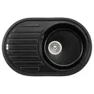 Lidz BLM-14 Кухонная мойка, черная матовая (LIDZBLM14780500200)