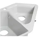 Кухонная мойка с дополнительной чашей Lidz 1000x500/225 GRA-09 (LIDZGRA091000500225)