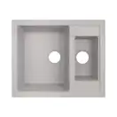 Кухонная мойка с дополнительной чашей Lidz 615x500/200 GRA-09 (LIDZGRA09615500200)