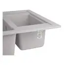 Кухонная мойка с дополнительной чашей Lidz 615x500/200 GRA-09 (LIDZGRA09615500200)