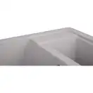 Кухонная мойка с дополнительной чашей Lidz 615x500/200 GRA-09 (LIDZGRA09615500200)