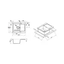 Кухонная мойка Lidz 625x500/200 GRF-13 (LIDZGRF13625500200)