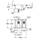 Мийка для кухні із нержавіючої сталі Grohe K700U (31577SD1)