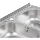 Кухонная мойка с двумя чашами Lidz 5080 0,8 мм Decor (LIDZ5080DEC08)