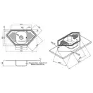 Кухонная мойка Lidz 9550-D 0,8 мм Decor (LIDZ9550DEC08)