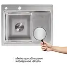 Набор 2 в 1 Lidz кухонная мойка H6350L 3.0/0.8 мм Brush + дозатор для моющего средства (LIDZH6350LBRU3008)